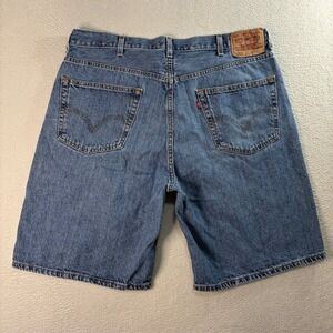 Levis 550 Jean Shorts Mens 40x10 Blue Denim Jorts Relaxed Y2K Vintage Cotton